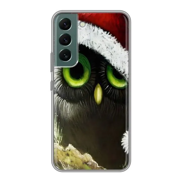 Чехол с принтом «Новогодняя Сова» для Samsung Galaxy S22 Plus Чехол с принтом «Новогодняя Сова» для Samsung Galaxy S22 Plus