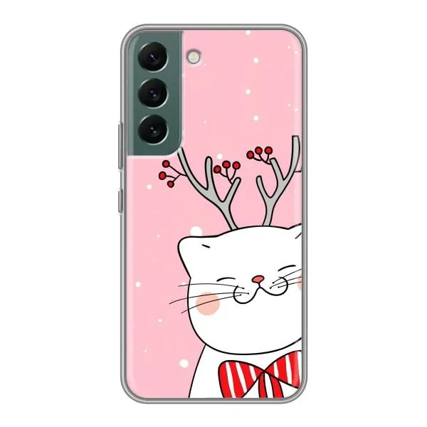 Чехол с принтом «Зимний кот» для Samsung Galaxy S22 Plus Чехол с принтом «Зимний кот» для Samsung Galaxy S22 Plus