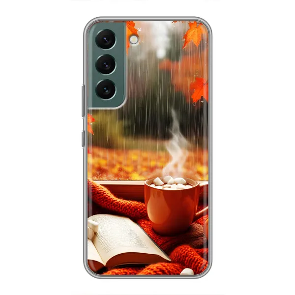 Чехол с принтом «Кофе и дождь» для Samsung Galaxy S22 Plus