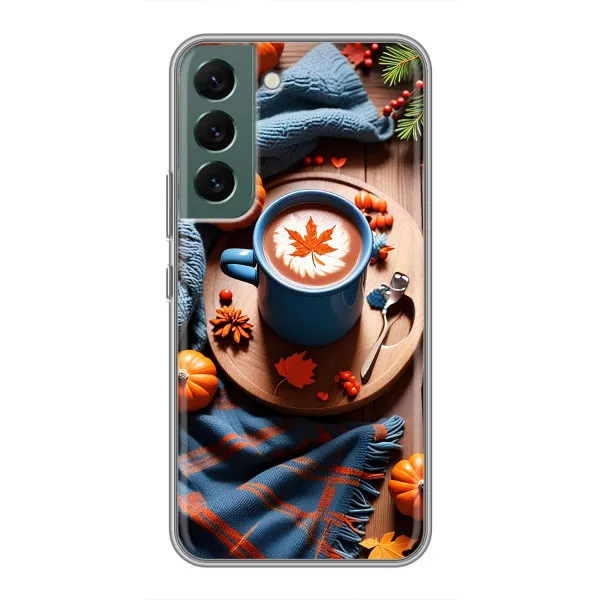 Чехол с принтом «Кофе и тыковки» для Samsung Galaxy S22 Plus
