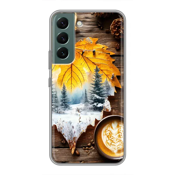 Чехол с принтом «Осенне-зимний кофе» для Samsung Galaxy S22 Plus