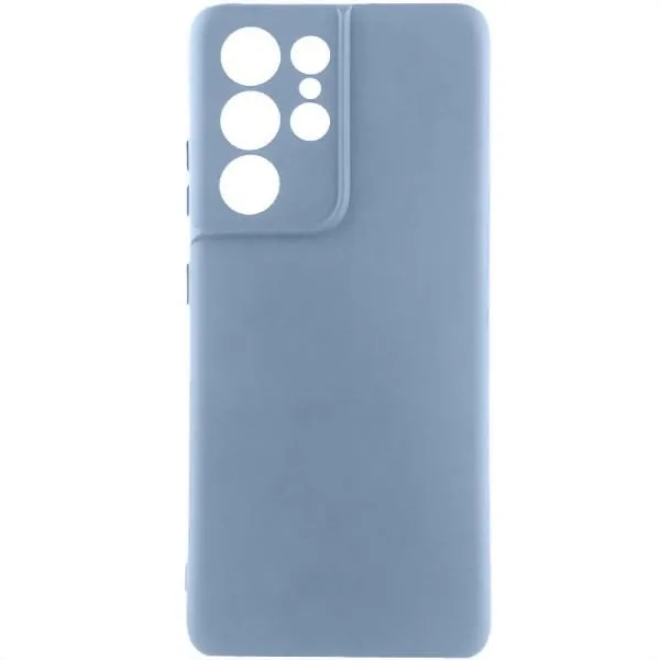 Чехол TPU GETMAN Liquid Silk Full Camera для Samsung Galaxy S22 Ultra — Голубой Чехол TPU GETMAN Liquid Silk Full Camera для Samsung Galaxy S22 Ultra — Голубой