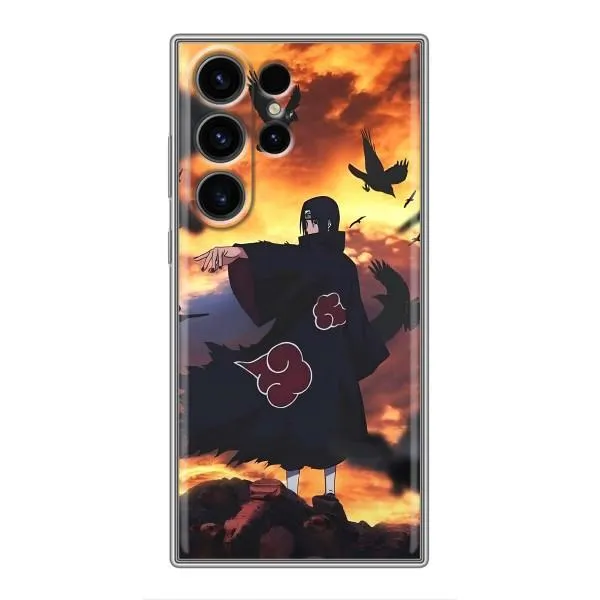 Чехол с принтом «Итачи с воронами» для Samsung Galaxy S22 Ultra Чехол с принтом «Итачи с воронами» для Samsung Galaxy S22 Ultra