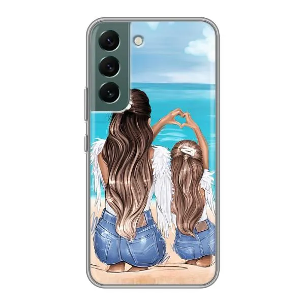 Чехол с принтом «Мама с доченькой» для Samsung Galaxy S22 Чехол с принтом «Мама с доченькой» для Samsung Galaxy S22
