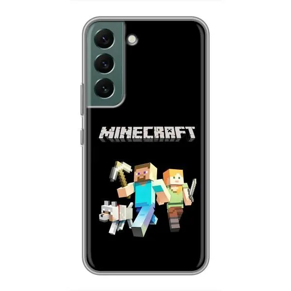 Чехол с принтом «герои Minecraft» для Samsung Galaxy S22 Чехол с принтом «герои Minecraft» для Samsung Galaxy S22