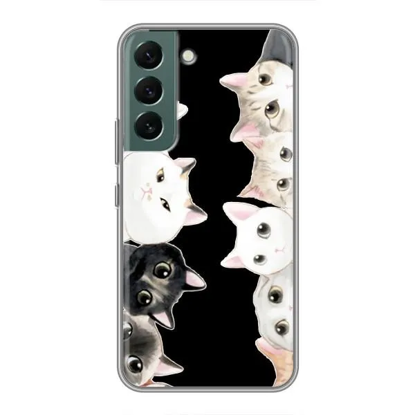 Чехол с принтом «Взгляд котов» для Samsung Galaxy S22