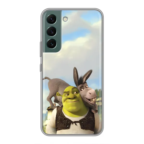 Чехол с принтом «Шрек и Осел» для Samsung Galaxy S22