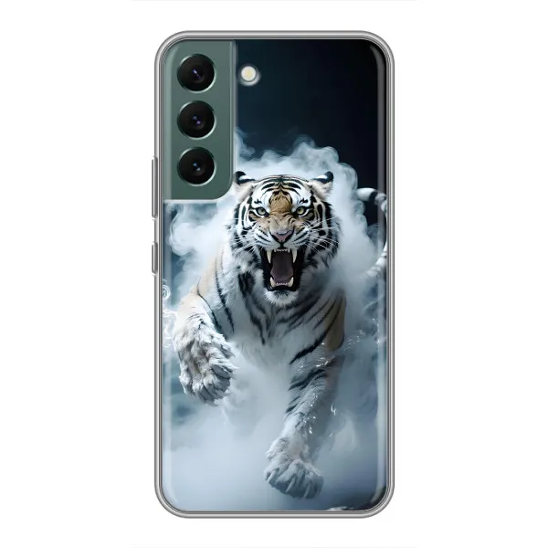 Чехол с принтом «Белый тигр в дыму» для Samsung Galaxy S22 Чехол с принтом «Белый тигр в дыму» для Samsung Galaxy S22