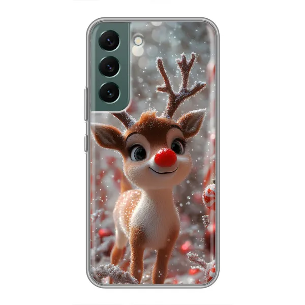 Чехол с принтом «Олень с носом» для Samsung Galaxy S22