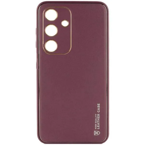 Кожаный чехол Xshield для Samsung Galaxy S23 FE — Бордовый — фото 1 Кожаный чехол Xshield для Samsung Galaxy S23 FE — Бордовый — фото 1