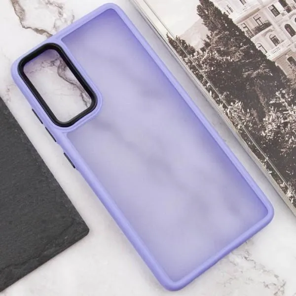 Чехол TPU+PC Lyon Frosted для Samsung Galaxy S23 FE — Фиолетовый — фото 4