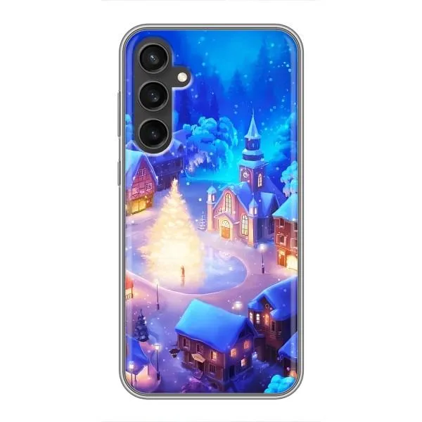 Чехол с принтом «Рождественский город» для Samsung Galaxy S23 FE Чехол с принтом «Рождественский город» для Samsung Galaxy S23 FE