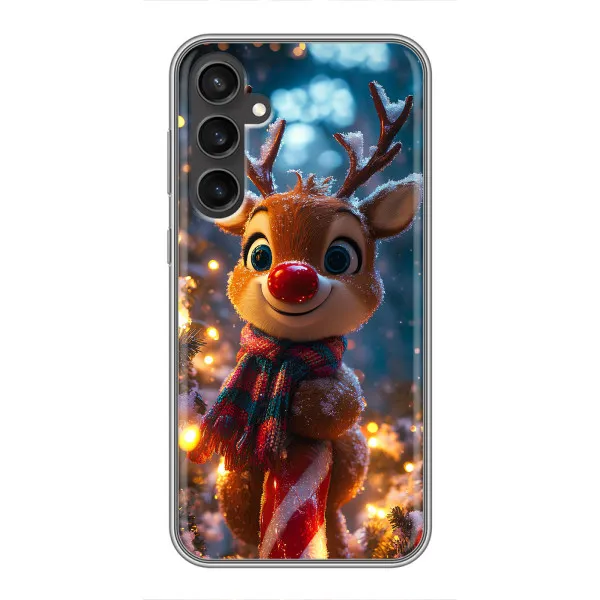 Чехол с принтом «Олень с шарфом» для Samsung Galaxy S23 FE