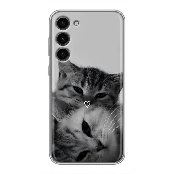 Чехол с принтом «Пара котов» для Samsung Galaxy S23 Plus