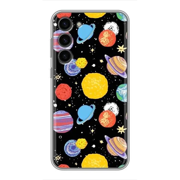 Чехол с принтом «Рисованные планеты» для Samsung Galaxy S23 Plus Чехол с принтом «Рисованные планеты» для Samsung Galaxy S23 Plus