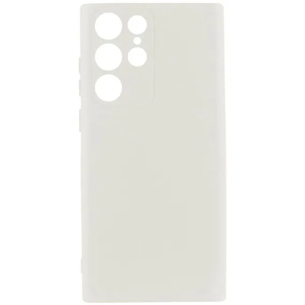 Чехол Silicone Cover Ummi Lakshmi Full Camera (AA) для Samsung Galaxy S23 Ultra — Белый