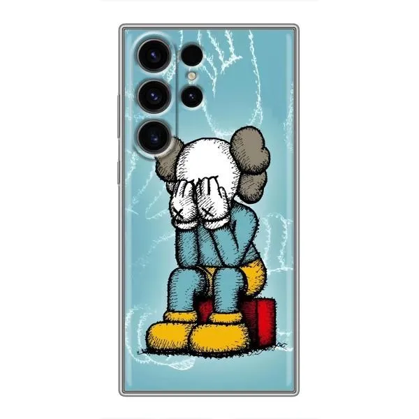 Чехол с принтом «Плач Bearbrick» для Samsung Galaxy S23 Ultra Чехол с принтом «Плач Bearbrick» для Samsung Galaxy S23 Ultra