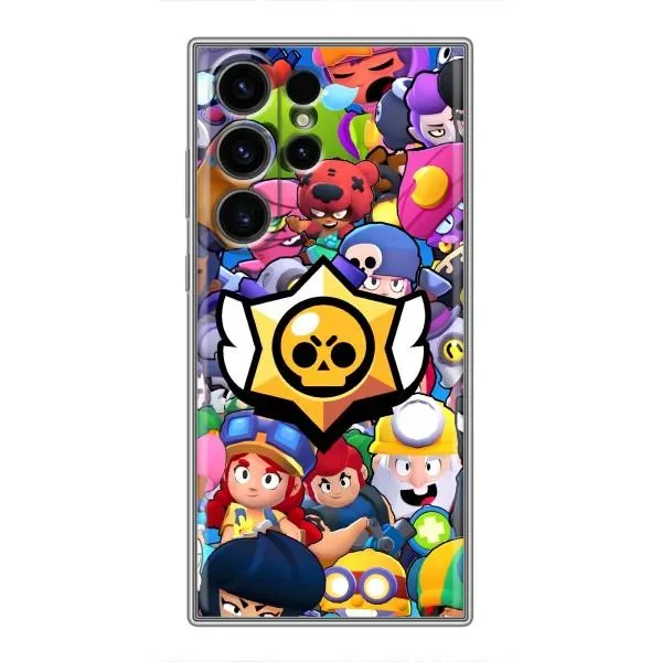 Чехол с принтом «Лого Brawl Stars» для Samsung Galaxy S23 Ultra Чехол с принтом «Лого Brawl Stars» для Samsung Galaxy S23 Ultra