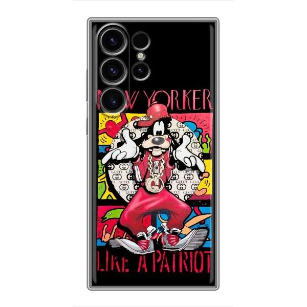 Чехол с принтом «Мультяшный Волк» для Samsung Galaxy S23 Ultra Чехол с принтом «Мультяшный Волк» для Samsung Galaxy S23 Ultra