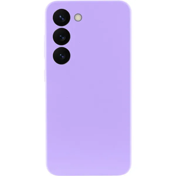 Чехол Silicone Cover Lakshmi Full Camera (AAA) для Samsung Galaxy S23 — Сиреневый — фото 2