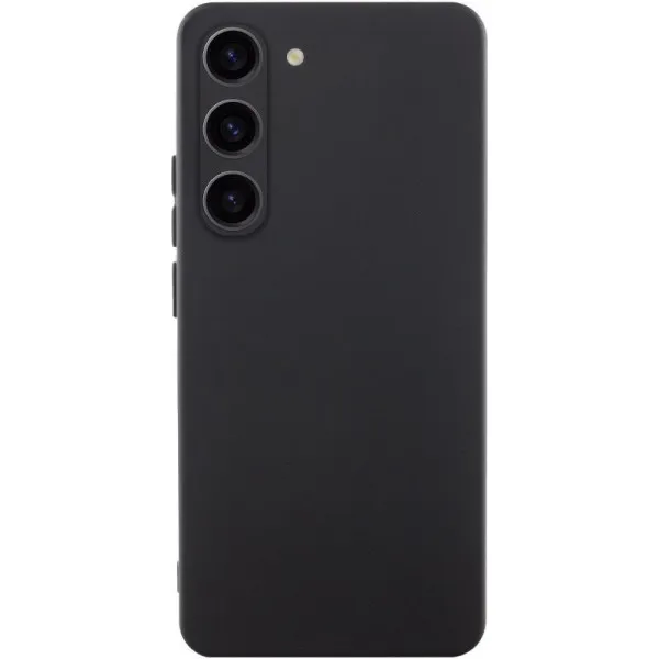 Чехол TPU GETMAN Liquid Silk Full Camera для Samsung Galaxy S23 — Черный — фото 1 Чехол TPU GETMAN Liquid Silk Full Camera для Samsung Galaxy S23 — Черный — фото 1