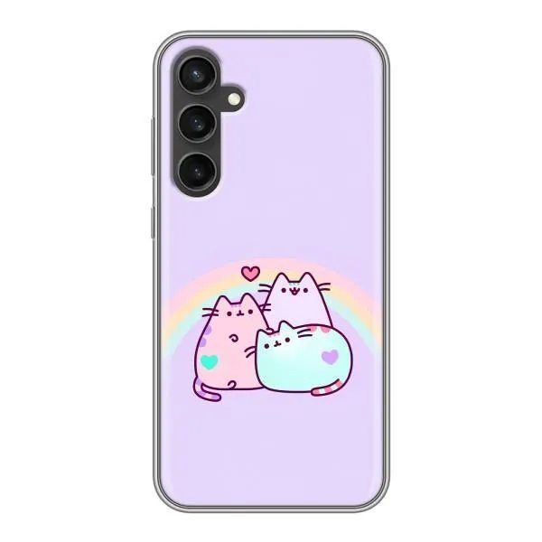 Чехол с принтом «Радужные котики» для Samsung Galaxy S23