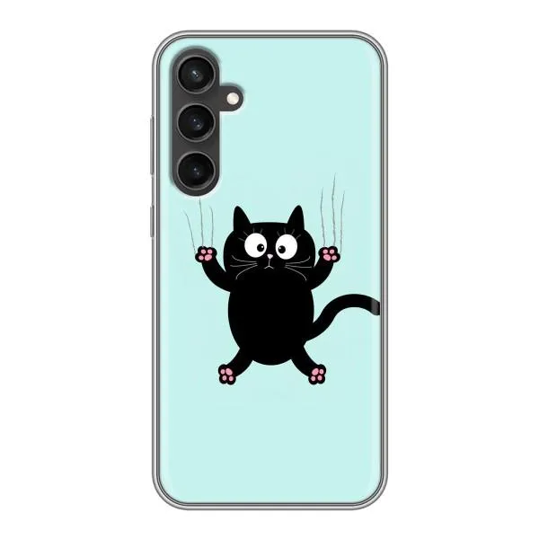 Чехол с принтом «Падающий кот» для Samsung Galaxy S23 Чехол с принтом «Падающий кот» для Samsung Galaxy S23