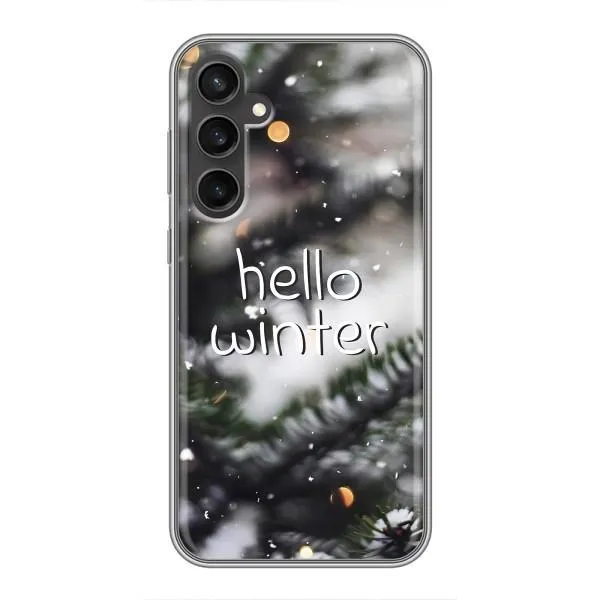 Чехол с принтом «Hello winter» для Samsung Galaxy S23
