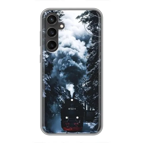 Чехол с принтом «Зимний поезд» для Samsung Galaxy S23