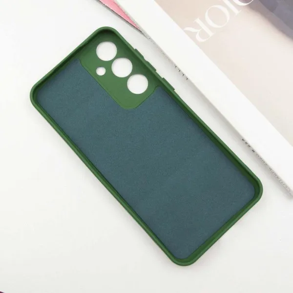 Чехол TPU GETMAN Liquid Silk Full Camera для Samsung Galaxy S24 FE — Зеленый — фото 3 Чехол TPU GETMAN Liquid Silk Full Camera для Samsung Galaxy S24 FE — Зеленый — фото 3