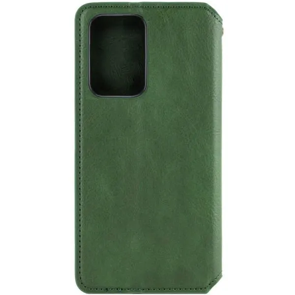 Кожаный чехол-книжка GETMAN Cubic (PU) для Samsung Galaxy S24+ — Зеленый — фото 2
