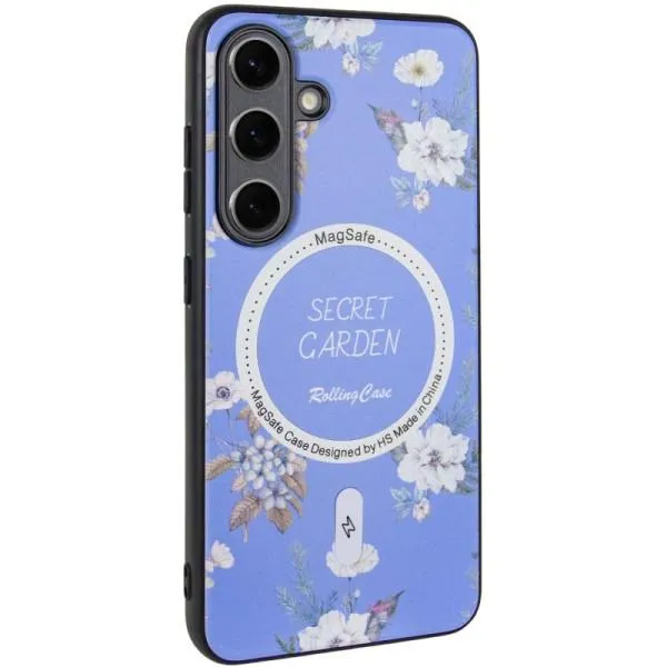 TPU+PC чехол Secret Garden with Magnetic Fit для Samsung Galaxy S24+ — Лиловый — фото 3 TPU+PC чехол Secret Garden with Magnetic Fit для Samsung Galaxy S24+ — Лиловый — фото 3