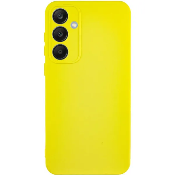 Чехол TPU GETMAN Liquid Silk Full Camera для Samsung Galaxy S24+ — Желтый — фото 1