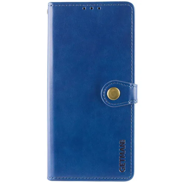 Кожаный чехол-книжка GETMAN Gallant (PU) для Samsung Galaxy S24+ — Синий — фото 1