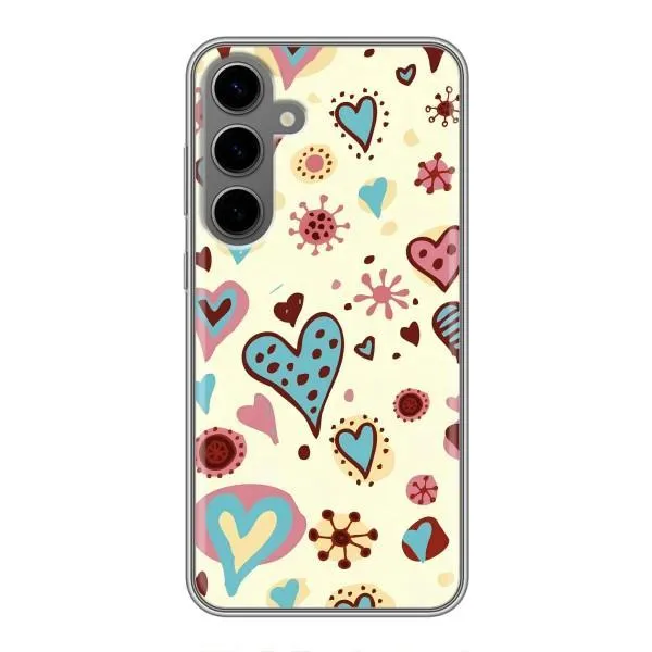 Чехол с принтом «Сердечки» для Samsung Galaxy S24 Plus