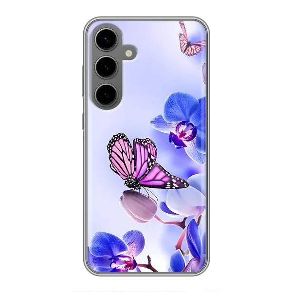 Чехол с принтом «Бабочка на цветочке» для Samsung Galaxy S24 Plus Чехол с принтом «Бабочка на цветочке» для Samsung Galaxy S24 Plus