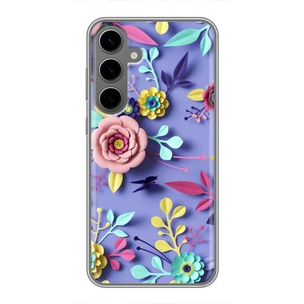Чехол с принтом «Цветочный дизайн» для Samsung Galaxy S24 Plus Чехол с принтом «Цветочный дизайн» для Samsung Galaxy S24 Plus