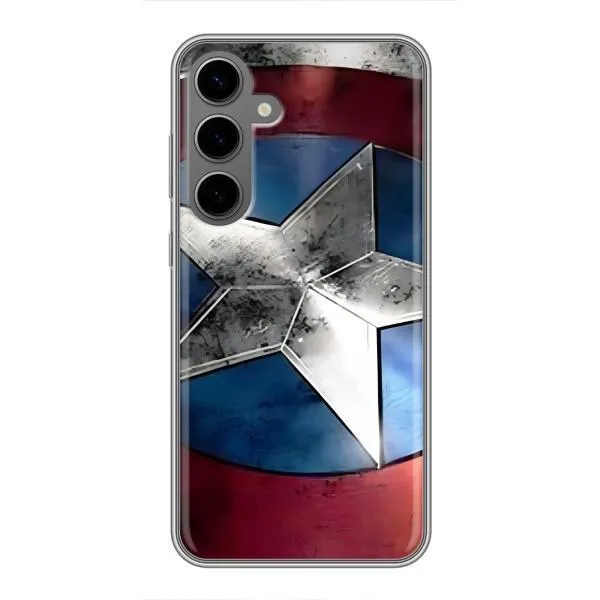 Чехол с принтом «Щит Капитана Америки» для Samsung Galaxy S24 Plus