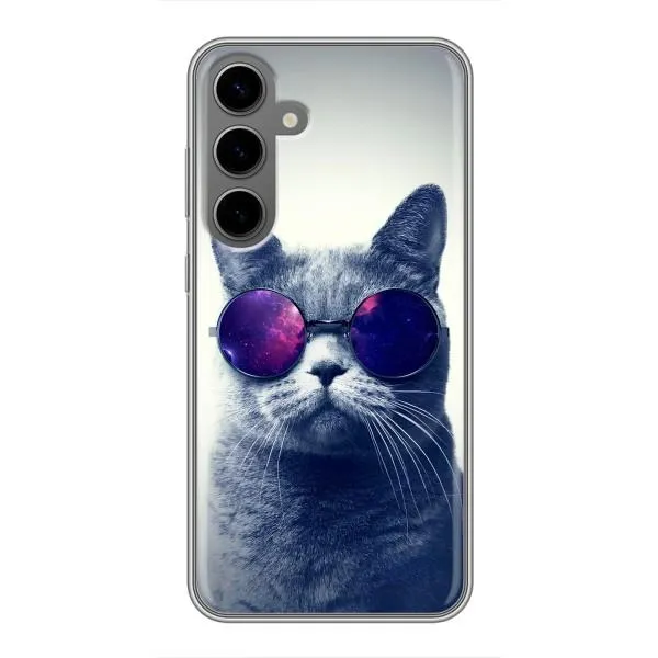 Чехол с принтом «Стильный кот» для Samsung Galaxy S24 Plus Чехол с принтом «Стильный кот» для Samsung Galaxy S24 Plus