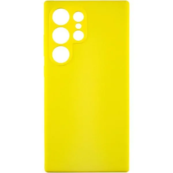 Чехол Silicone Cover Lakshmi Full Camera (AAA) для Samsung Galaxy S24 Ultra — Желтый — фото 1