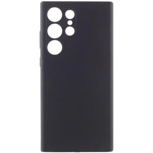 Чехол Silicone Cover Lakshmi Full Camera (AAA) для Samsung Galaxy S24 Ultra — Черный — фото 1