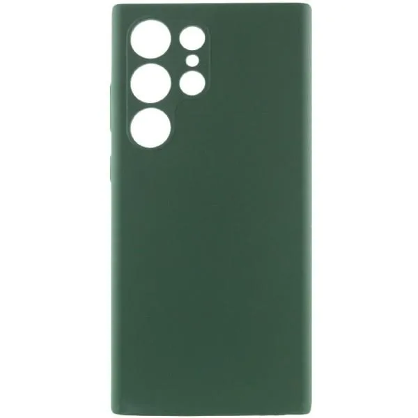 Чехол Silicone Cover Lakshmi Full Camera (AAA) для Samsung Galaxy S24 Ultra — Зеленый — фото 1
