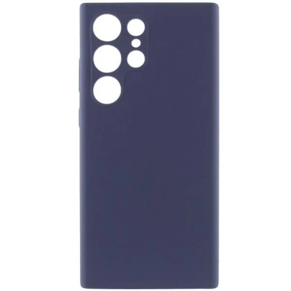 Чехол Silicone Cover Lakshmi Full Camera (AAA) для Samsung Galaxy S24 Ultra — Темно-синий — фото 1