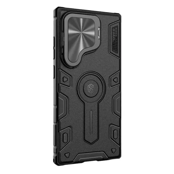 TPU+PC чехол Nillkin CamShield Armor Prop для Samsung Galaxy S24 Ultra — Черный — фото 3