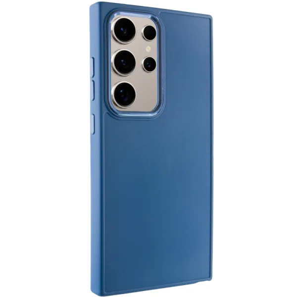 TPU чехол Bonbon Metal Style для Samsung Galaxy S24 Ultra — Синий — фото 1