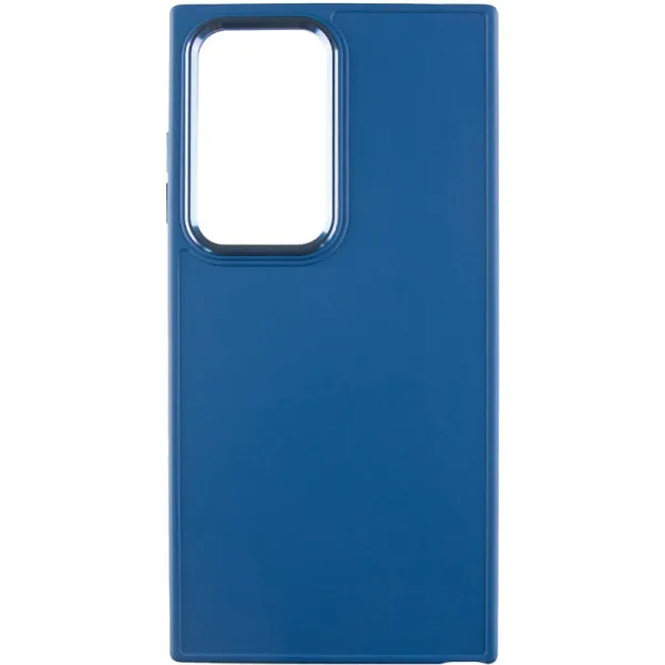 TPU чехол Bonbon Metal Style для Samsung Galaxy S24 Ultra — Синий — фото 2