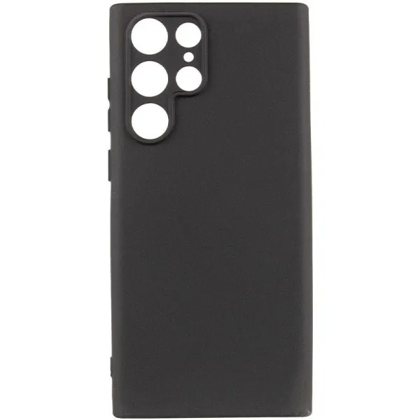 Чехол TPU GETMAN Liquid Silk Full Camera для Samsung Galaxy S24 Ultra — Черный — фото 2