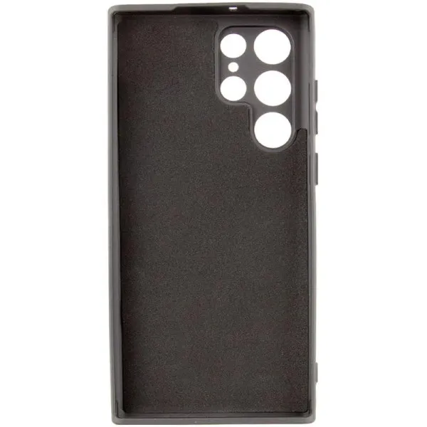 Чехол TPU GETMAN Liquid Silk Full Camera для Samsung Galaxy S24 Ultra — Черный — фото 3