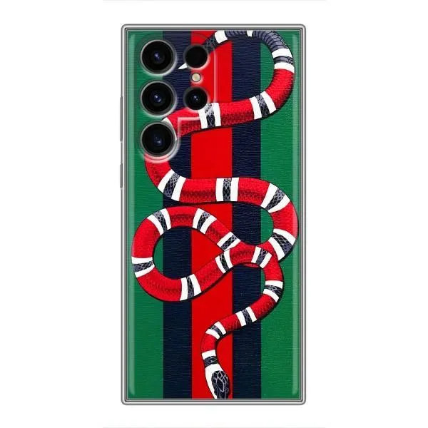 Чехол с принтом «Gucci змия» для Samsung Galaxy S24 Ultra Чехол с принтом «Gucci змия» для Samsung Galaxy S24 Ultra