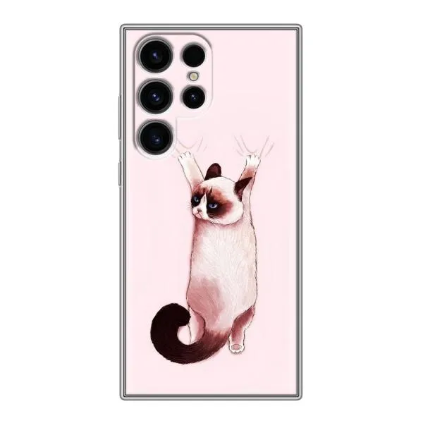 Чехол с принтом «Котик падает» для Samsung Galaxy S24 Ultra Чехол с принтом «Котик падает» для Samsung Galaxy S24 Ultra